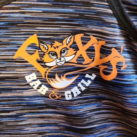 OGIO Endurance Foxy's Bar & Grill Tank Top Women XL Blue Black Gray Polyester - Picture 3 of 6